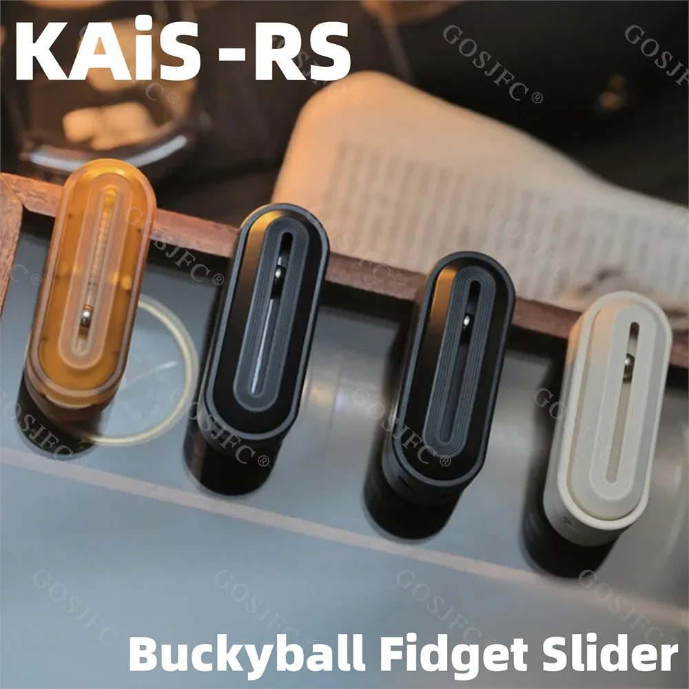 Preventa KAIS EDC PEI PEEK Buckyball mecánico Fidget Slider juguete para aliviar el estrés juguetes para adultos accesorios de escritorio de oficina