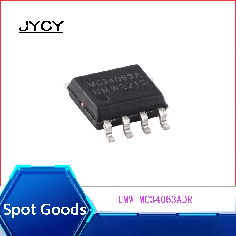 20PCS/lote  UMW MC34063ADR   NEW  SOP-8 DC-DC conversion control circuit chip   MC34063A