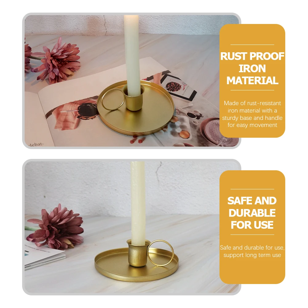 

3 Pcs Holders Taper C lesticks Retro Dining Table Taper C Holders Decor Vintage Centerpiece