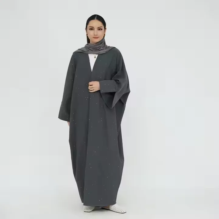 

Autumn Winter Thicken Cardigan for Women Muslim Abaya Dubai Turkey Kaftan Islamic Modest Dress Jalabiya Robe Kimono Gown Caftan