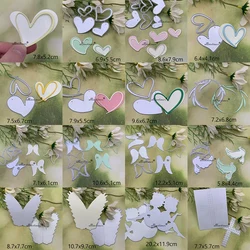 New Wings Love Frame Leaf Metal Cutting Dies for DIY Scrapbooking Album Paper Cards Decorative Crafts Embossing Die Cuts