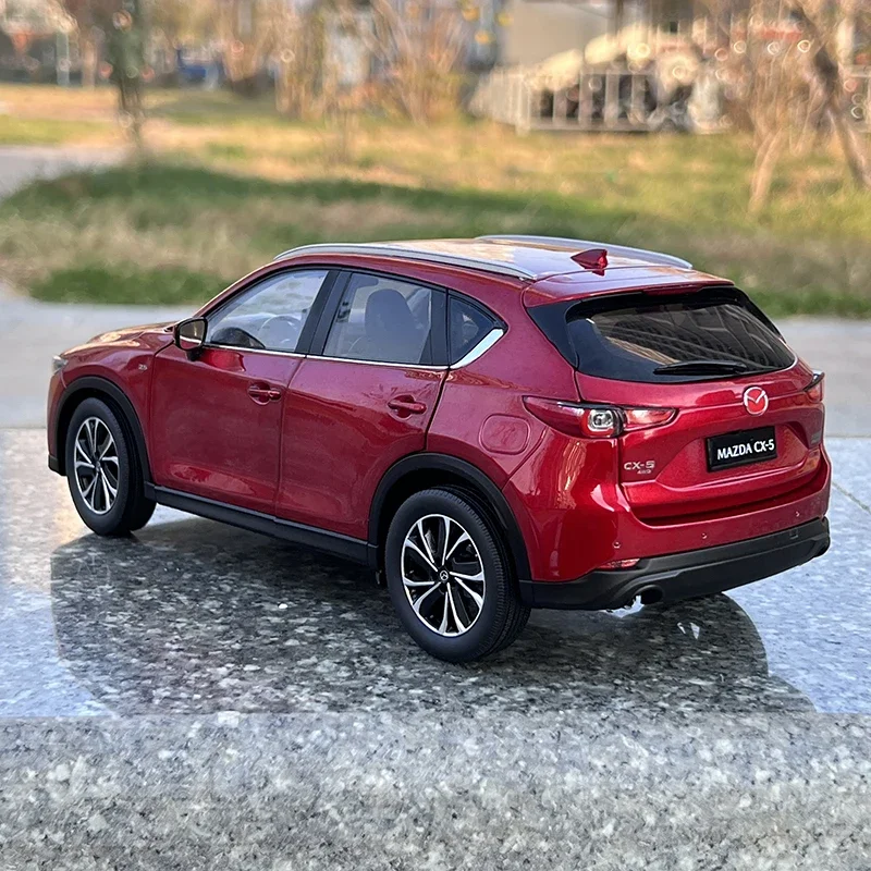 1/18 2022 Mazda CX-5 CX5 2 Ggeneration SUV Diecast Model Car Simulation Collection Display Ornaments Red Toys Gifts Vehicles