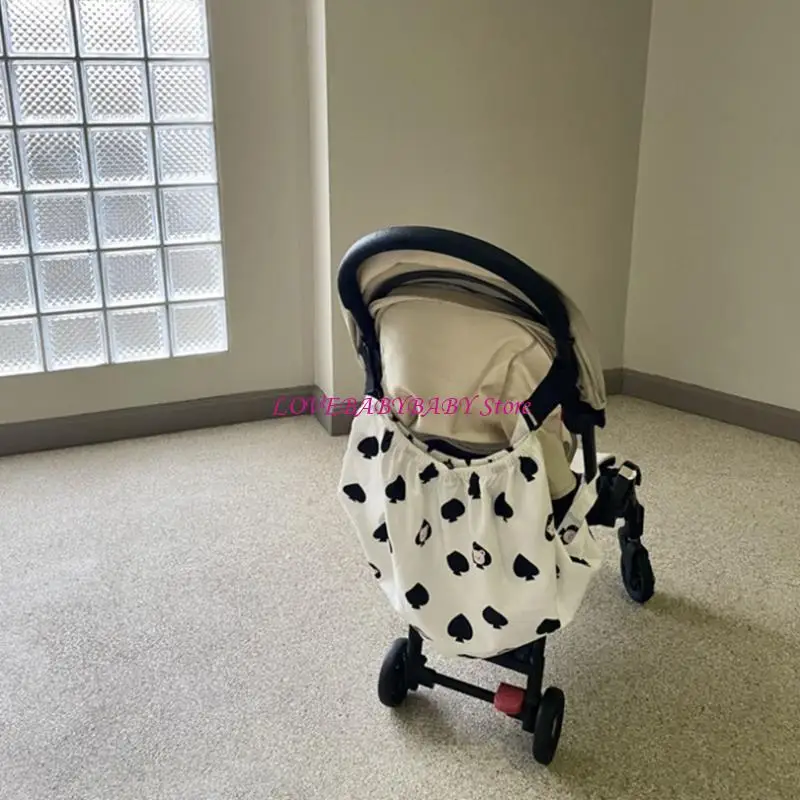 Túi tổ chức lưu trữ xe đẩy trẻ sành điệu & chức năng với móc có thể điều chỉnh 4XBC