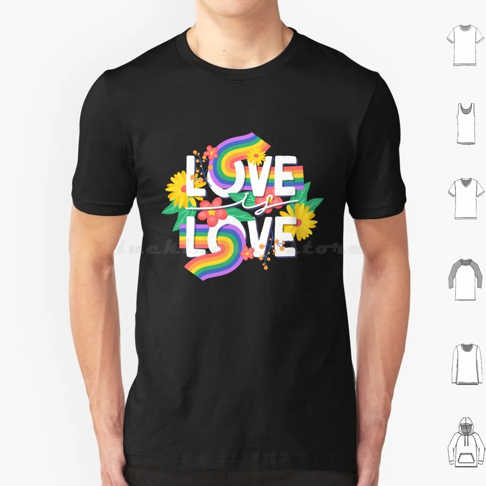 Love Is Love!-A Cute And Colorful Present For An Activist During The Pride Month! T Shirt Cotton Men Women DIY Print Bisexual