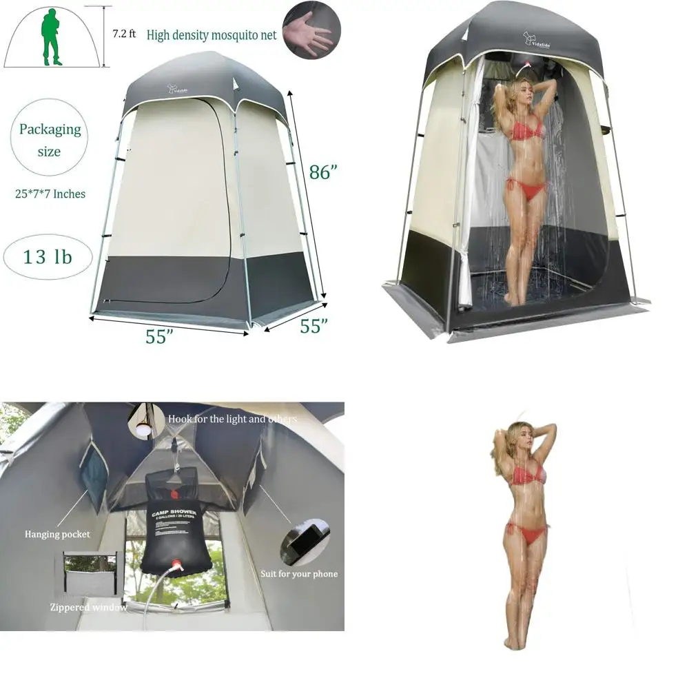 

Портативная палатка для душа на открытом воздухе - Приватное укрытие для переодевания в походах