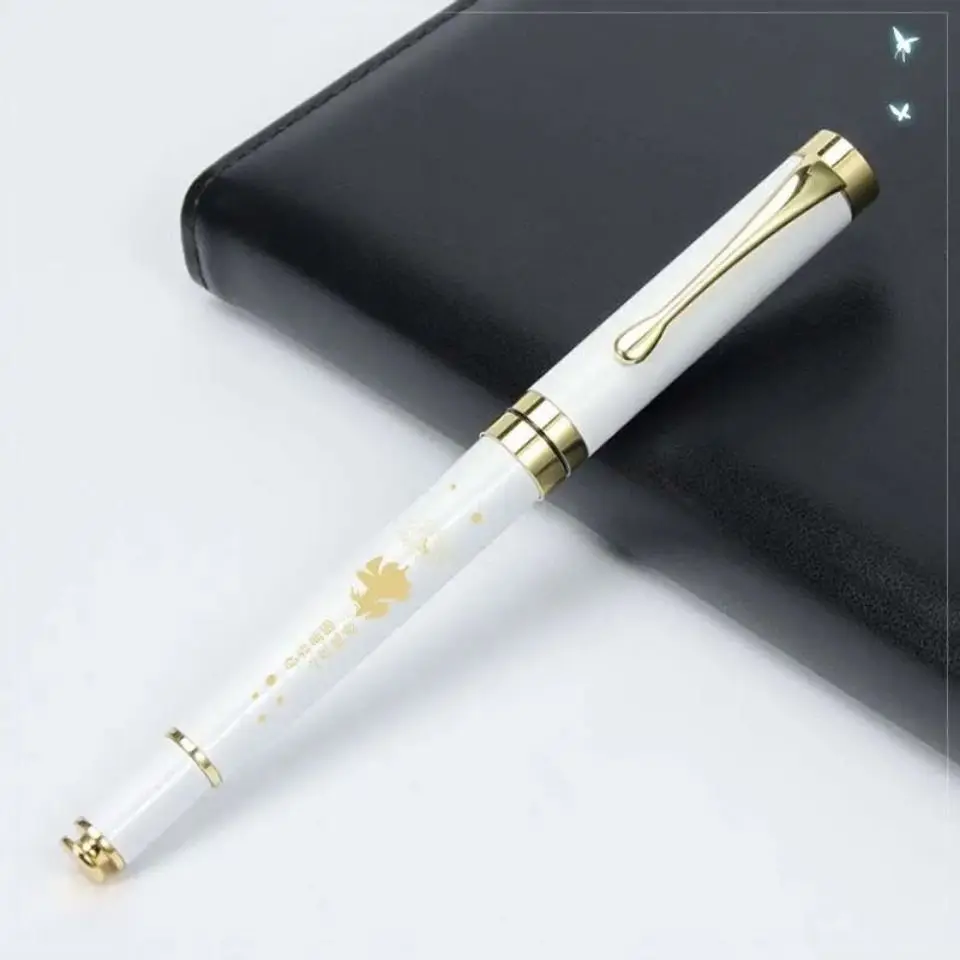 Anime Metal Gel Rollerball Pen, Bênção do Céu Oficial Hua Cheng Cosplay, Estudante Sinal Papelaria Presente, Tian Guan Ci Fu