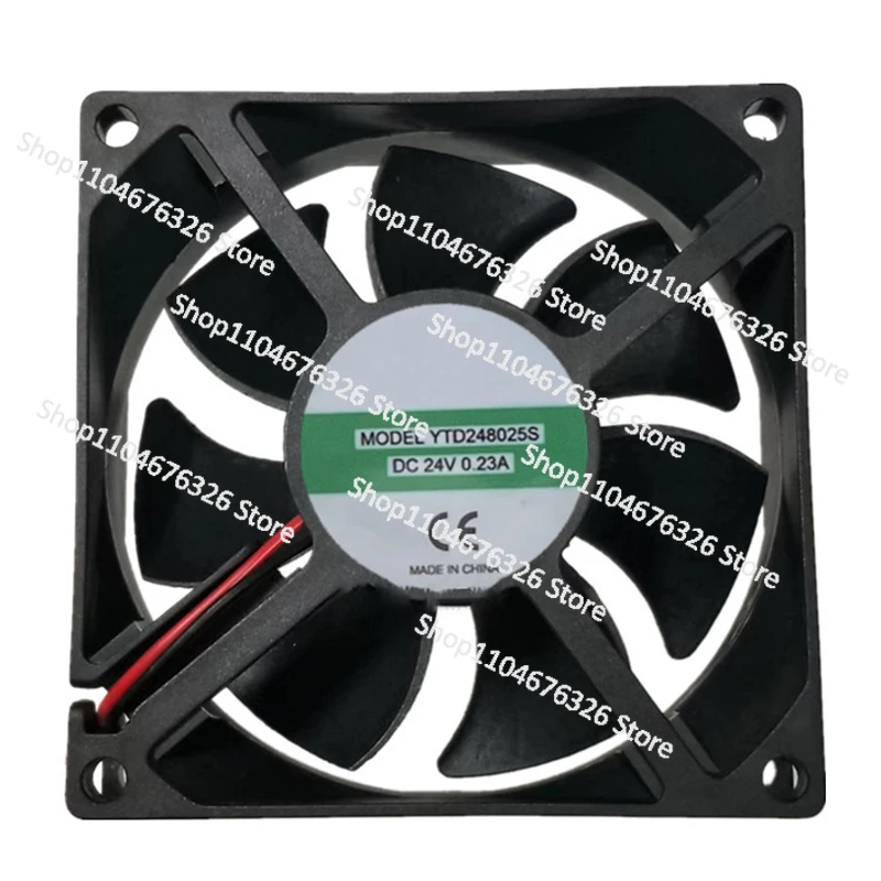 

1PC New YTD248025S DC24V 0.23A 8025 8CM 2 Wires Welding Machine Cooling Fan