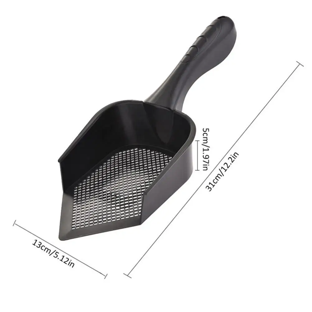 

Cat Litter Scoop Shovel Black Color Small Hole Odor Control Pet Supplies Large Area Cleaning Dog Cat Litter Box Tools
