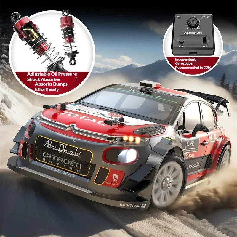 MJX 14303 1/14 Brushless 4WD RC Drift Car High‑Speed Rally Off‑Road Hobby Remote Control Racing Model with Gyroscope for Hobby
