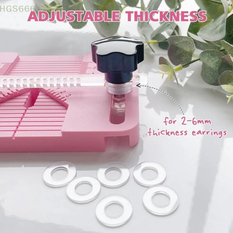 

For Clay Beads Hole Positioning Design Wear Resistant For DIY Jewelry Making Polymer Clay Earring Drill Guide Piercing Tool