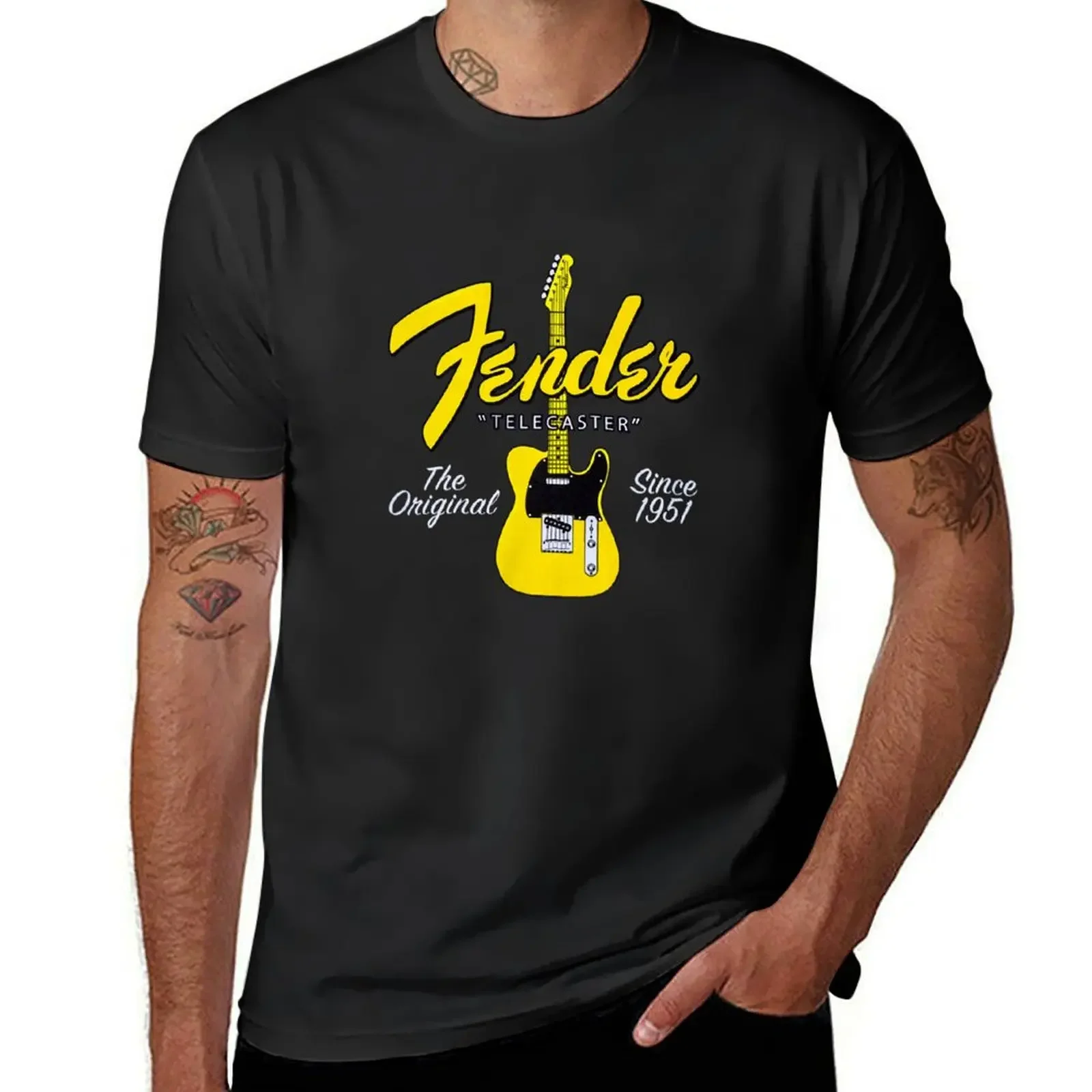 the original TELEcaster T-Shirt graphics tops Aesthetic clothing men tshirt