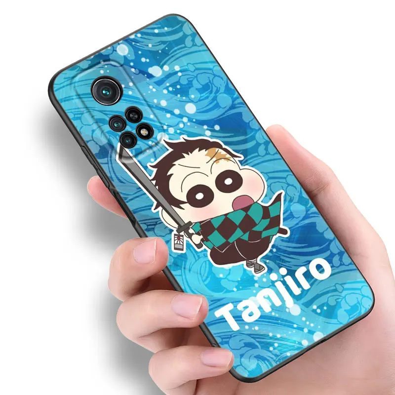 Crayon S-Shin C-Chan Phone Case For Xiaomi Mi 9 SE 8 10 10T 11 12 13 Lite 9T 11T 12S 12T 13T Pro 5G 11i 12X Black Silicone Cover