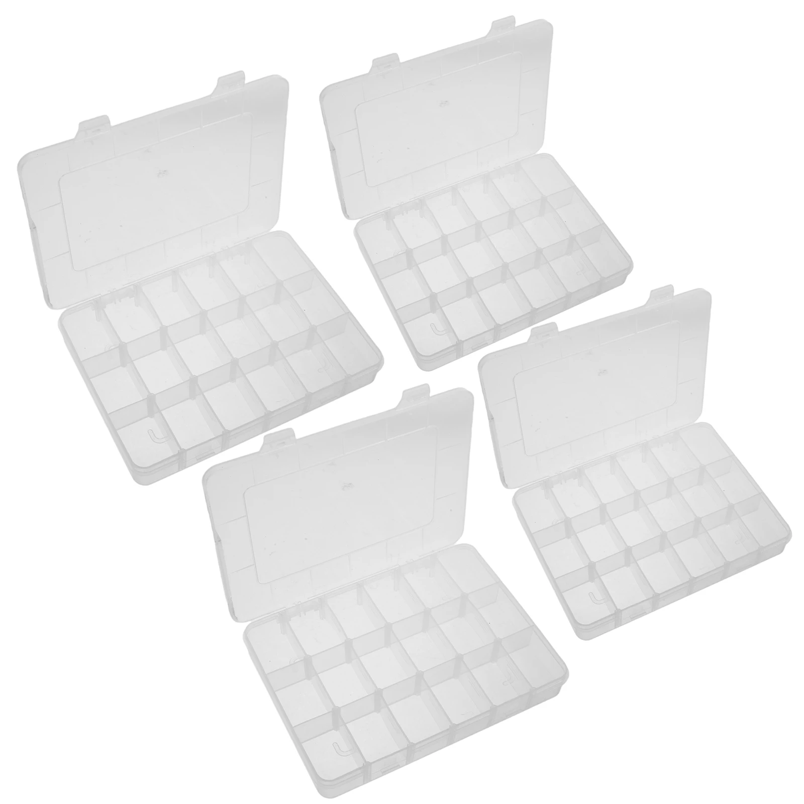 

4 шт. коробка для хранения ювелирных изделий, разделители, винтовой органайзер, детали, полипропиленовый инструмент, маленькие сетки для снастей, рыболовные коробки из бисера, портативные контейнеры