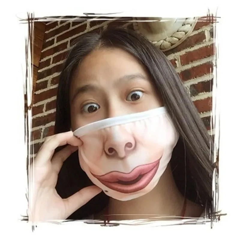 

Unisex Funny 3D Printed Doggy Cat Puppy Masks Cute Couple Personality Winter Face Masks Cotton Anti- Dust Warm Mouth Masks New