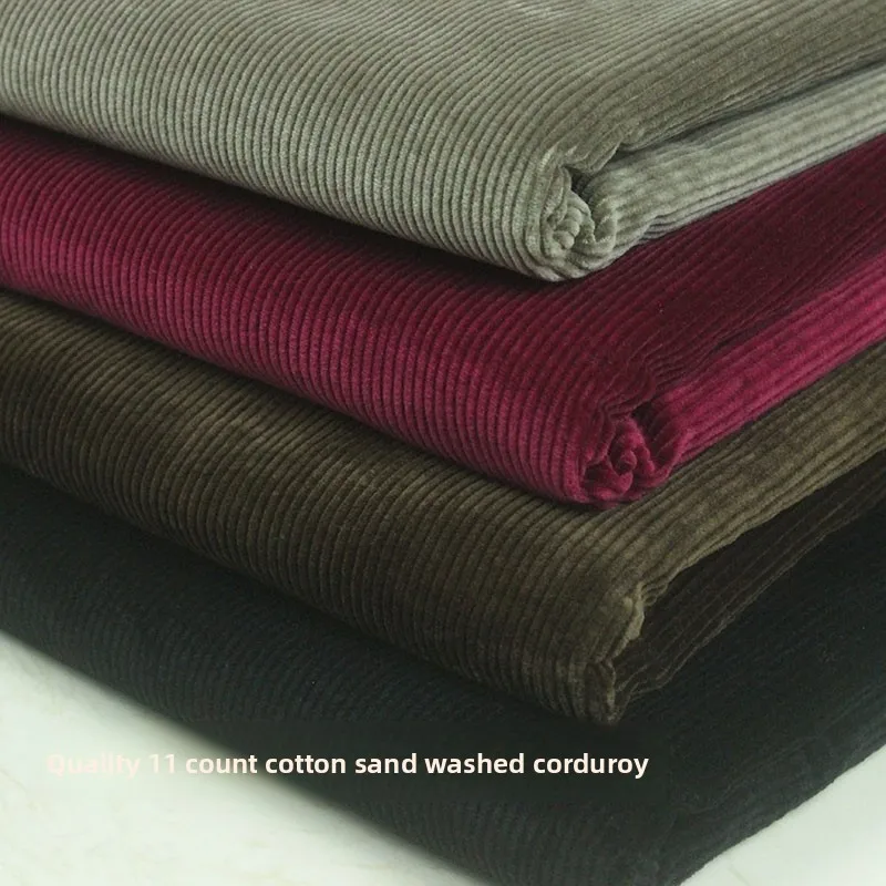 

Эластичная хлопковая вельветовая ткань в рубчик для одежды, легкая декоративная ткань для дома, продается на метры