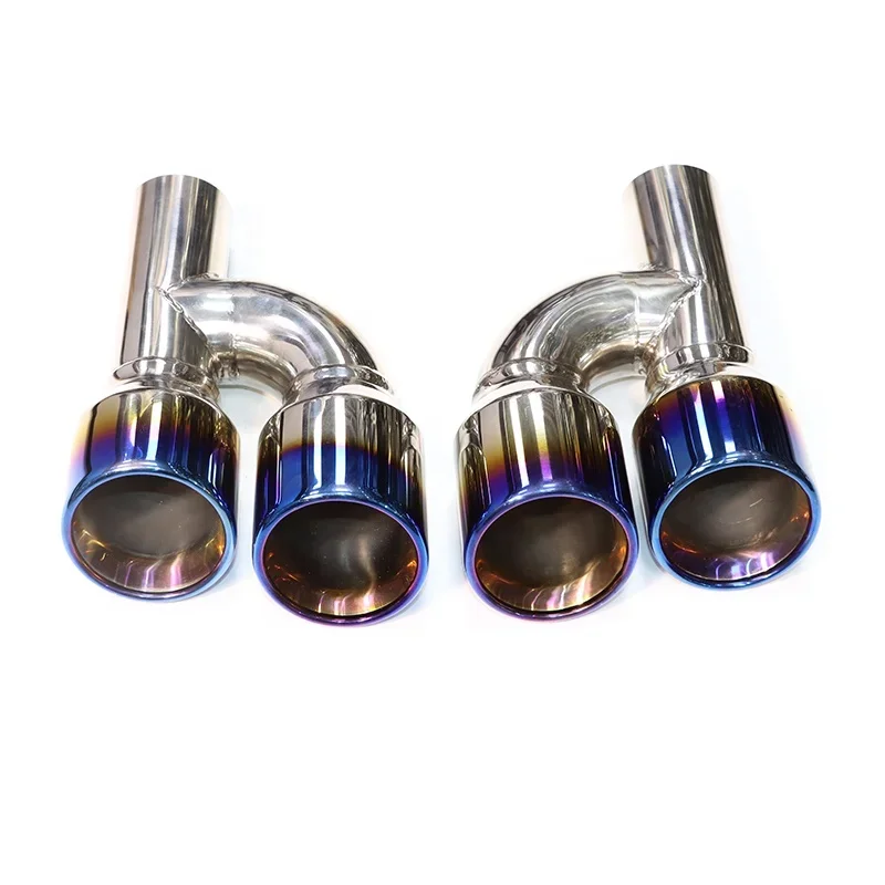 

1 Pair Stainless Steel 60mm Air Inlet A3 Exhaust Pipe A4 Muffler Tip A5 Exhaust System for A6 A6 A7 Exhaust Tail