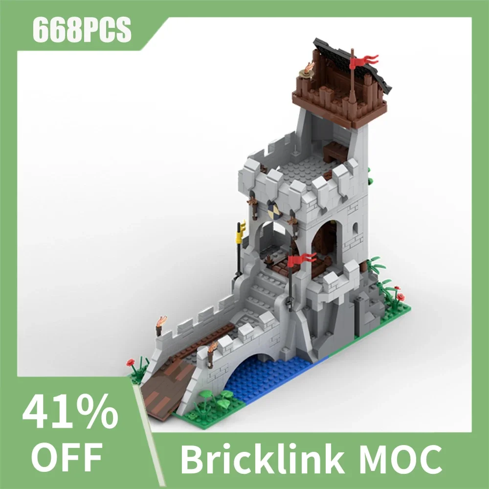 

668PCS MOC European Medieval Street View Tower Castle model DIY creative ideas Child Toy Birthday Gift christmas Building Blocks