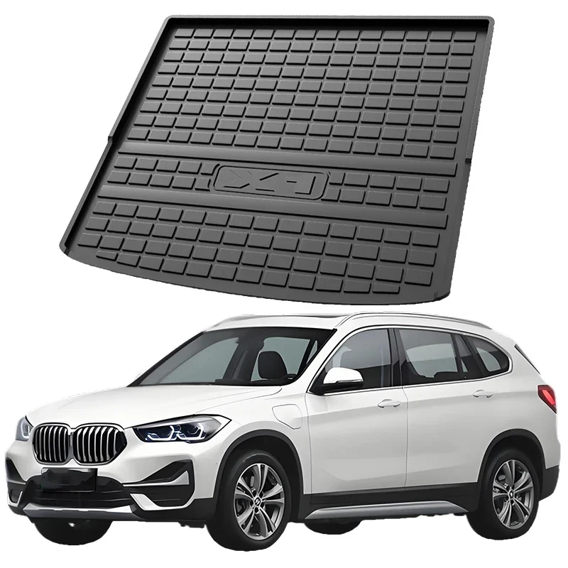 For BMW X1 F48 F49 U11 U12 2016-2024 2017 Cargo Liner All-Weather TPE Non-slip Trunk Mats Waterproof Boot Tray Trunk Carpet