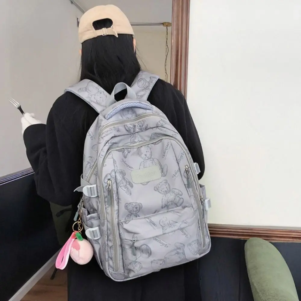 Cute Large Capacity Backpack Nylon Ultra-light Bookbags Travel Knapsacks Daily