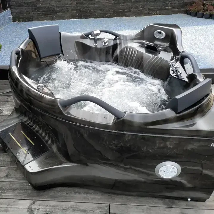 New design corner bathtub indoor whirlpool hot tubs double