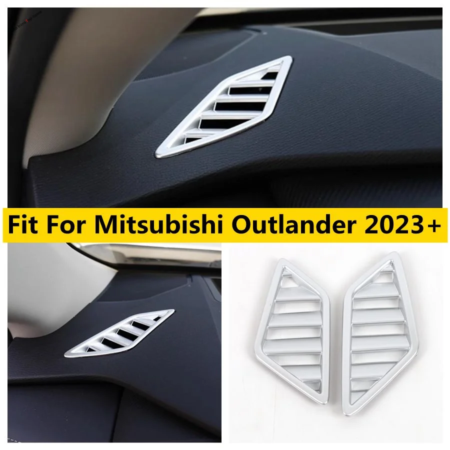 

Air Conditioning Vent Frame Cover Trim Dashboard AC Outlet Decoration Fit For Mitsubishi Outlander 2023 2024 Car Accessories