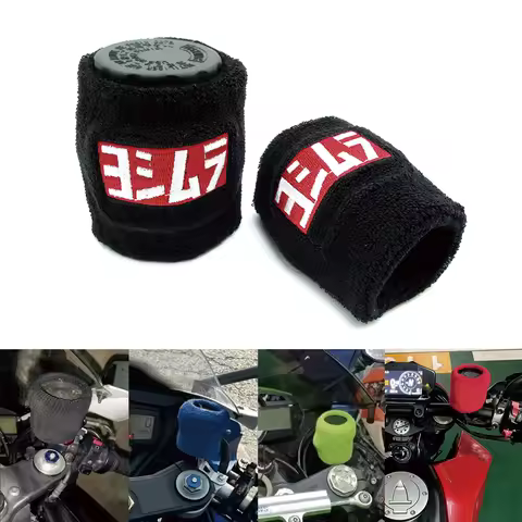 Universal Motorcycle Front Fluid Oil Brake Reservoir Protector Sock For Suzuki GSXR 600 750 1000 Yamaha YZF R1 R6 Honda CBR600RR