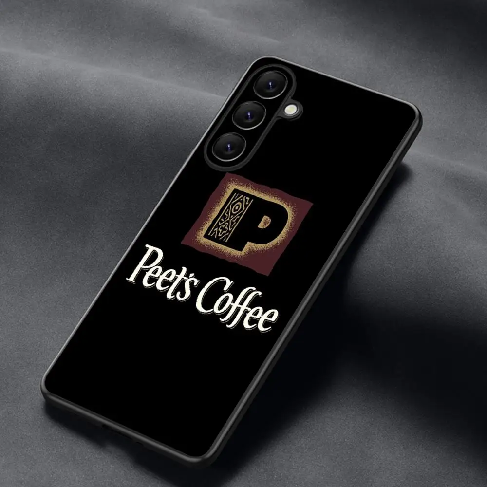 Coole Kaffee-Modedesign-Handyhülle für Samsung Galaxy S25 S24 S23 S22 S21 S20 Plus Ultra Note20 Limited Edition Soft Black