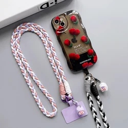 Creative Cartoon Mobile Phone Universal Lanyard Crossbody Long Rope Lanyard Rope Cartoon Decorative Pendant Accessories