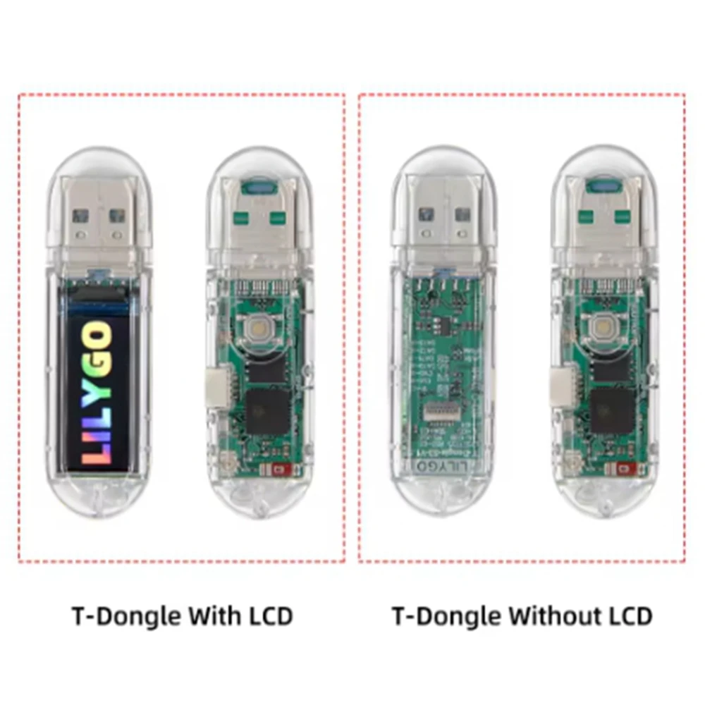 LILYGO® T-Dongle-S3 ESP32-S3 Development Board With Screen Dongle 0.96 inch ST7735 LCD Display Support WiFi Bluetooth TF Card