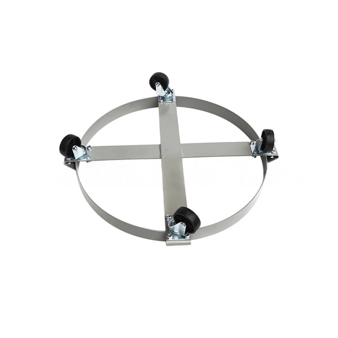 Portable heavy-duty 1000 lb multi-functional 55-gallon drum dolly skid base