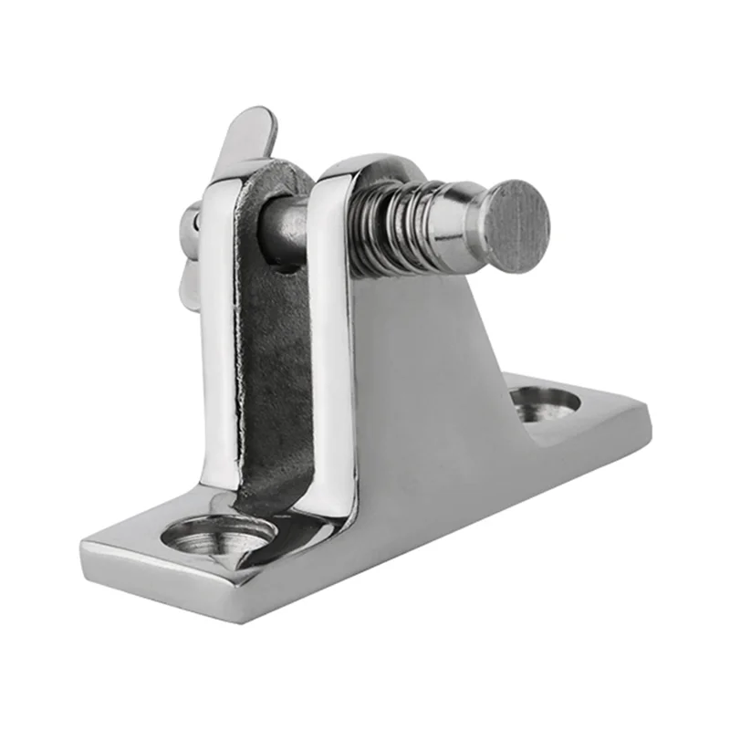 

A25F-Аксессуары для лодок Шарнир для палубы из нержавеющей стали 316, 60 ° Съемный штифт морского бимини верхнего крепления морской фурнитуры