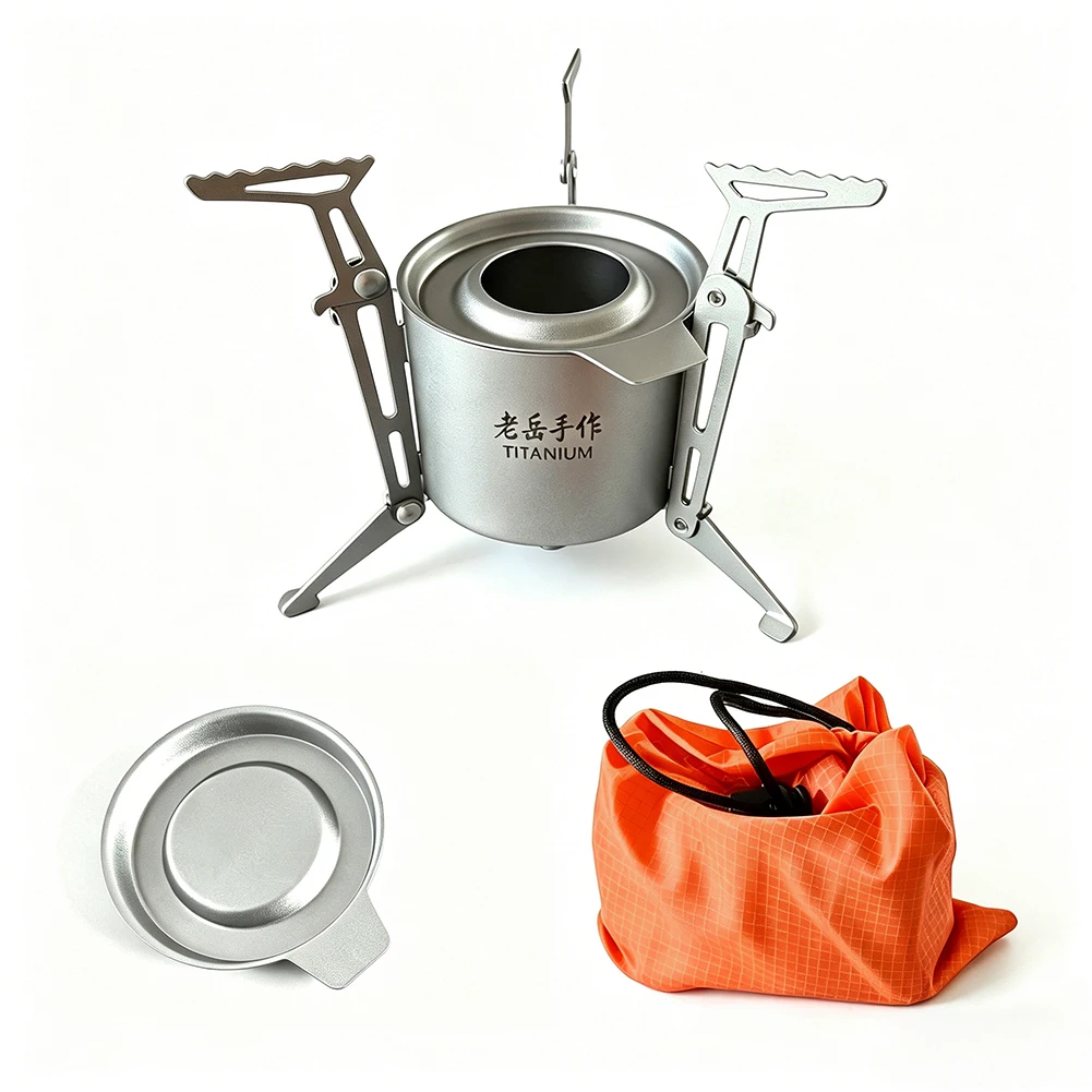 

Upgraded Handcrafted Titanium Alcohol Stove with Dual Titanium Covers – Lightweight, Durable & Efficient Outdoor Cooking