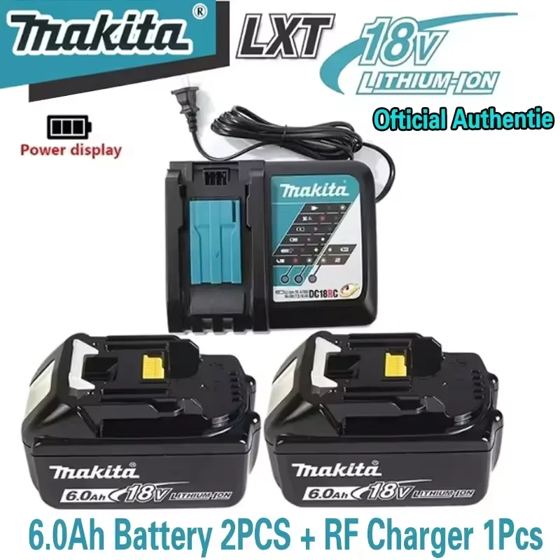 

DTD172 Battery 100% Genuine Makita 18V Chargeable Battery 5.0 6.0 9.0Ah Replacement for BL1840 BL1830B 18650 Makita Tool Battery