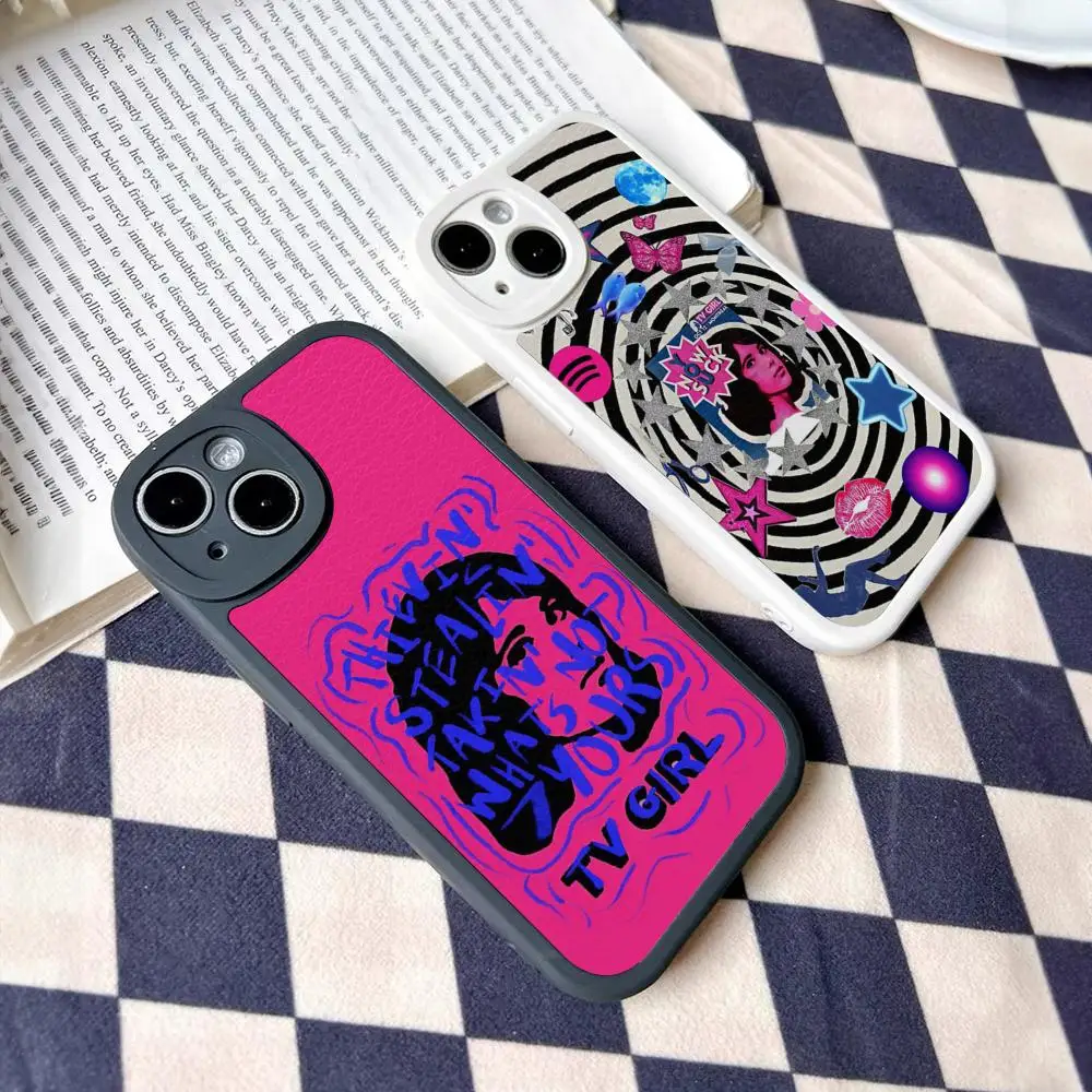 Hot Band T-TV Girl Phone Case For Iphone 16 15 14 13 Pro Max 12 11 Mini X Xr Xs 7 8 Puls Cover