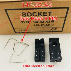 8 PIN Low Hook Relay Socket 14F-2Z-A2 For JQX-115F/RT424 series New Original (20-100PCS/LOT)