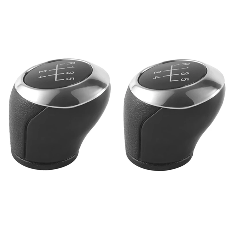 2Pcs 5 Speed Gear Shift Knob Car MT Gear Shift Knob 24108036 For Chevrolet Aveo Sonic T300 2012-2017 24108036