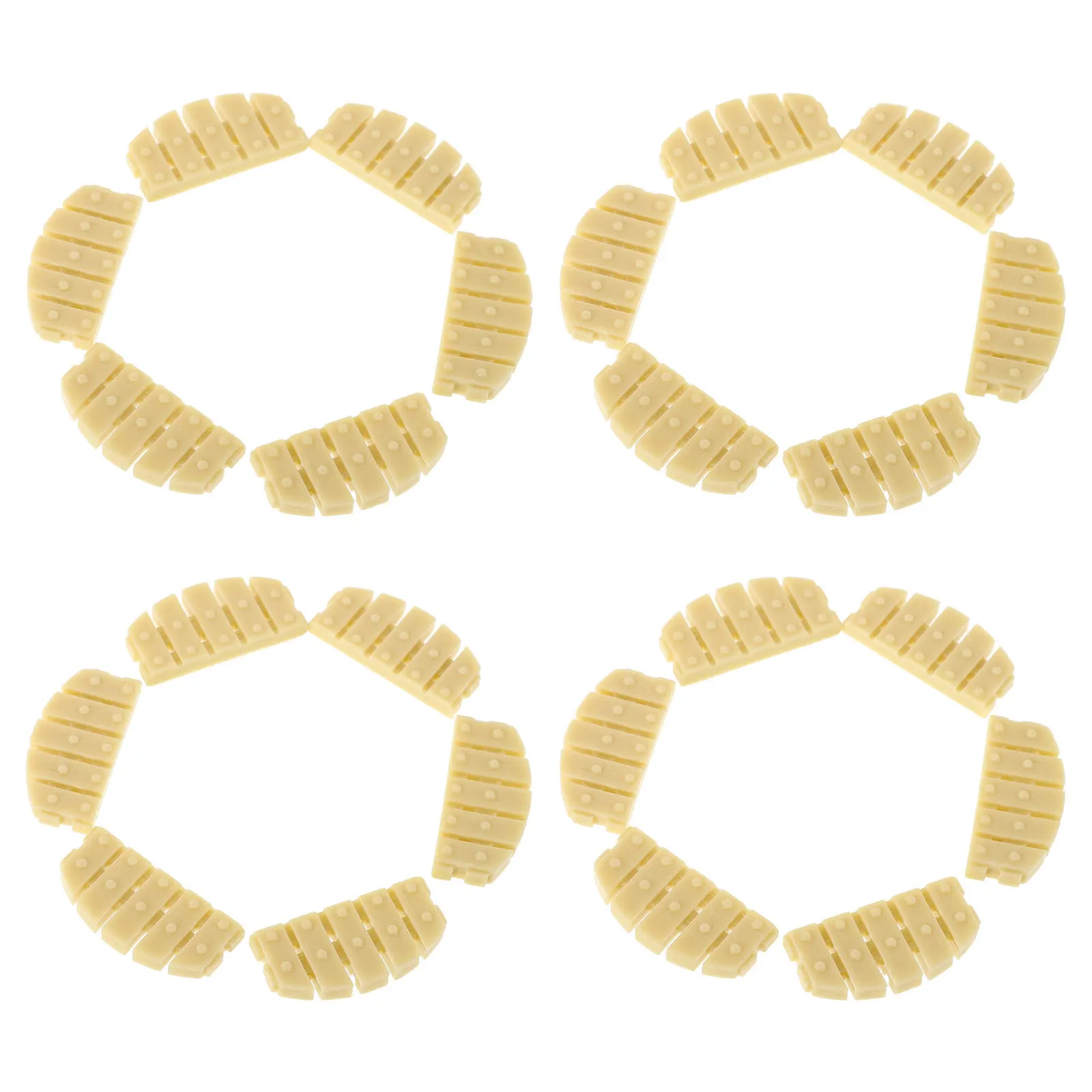 50pcs Mini Resin Fences for Fairy Garden – Micro Landscape Decorative Garden Accessories for DIY Craft & Scene Layout