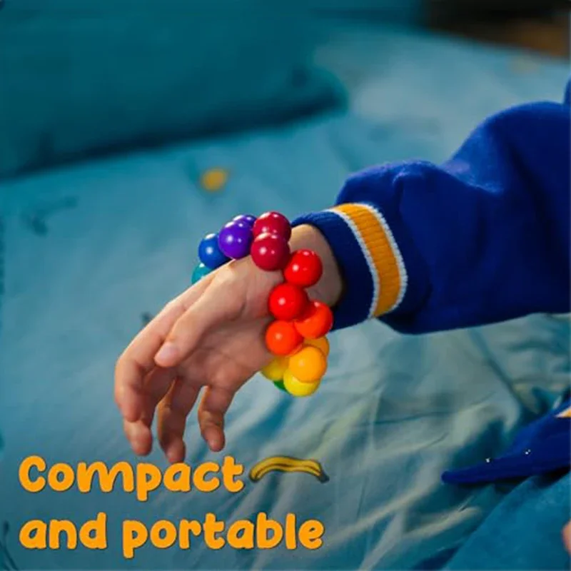 Giocattoli sensoriali Fidget Fai da te Palline educative rotanti 3D Sollievo dallo stress Ansia ADHD Giocattolo da scrivania fresco Calma giocattoli per aeroplani da viaggio