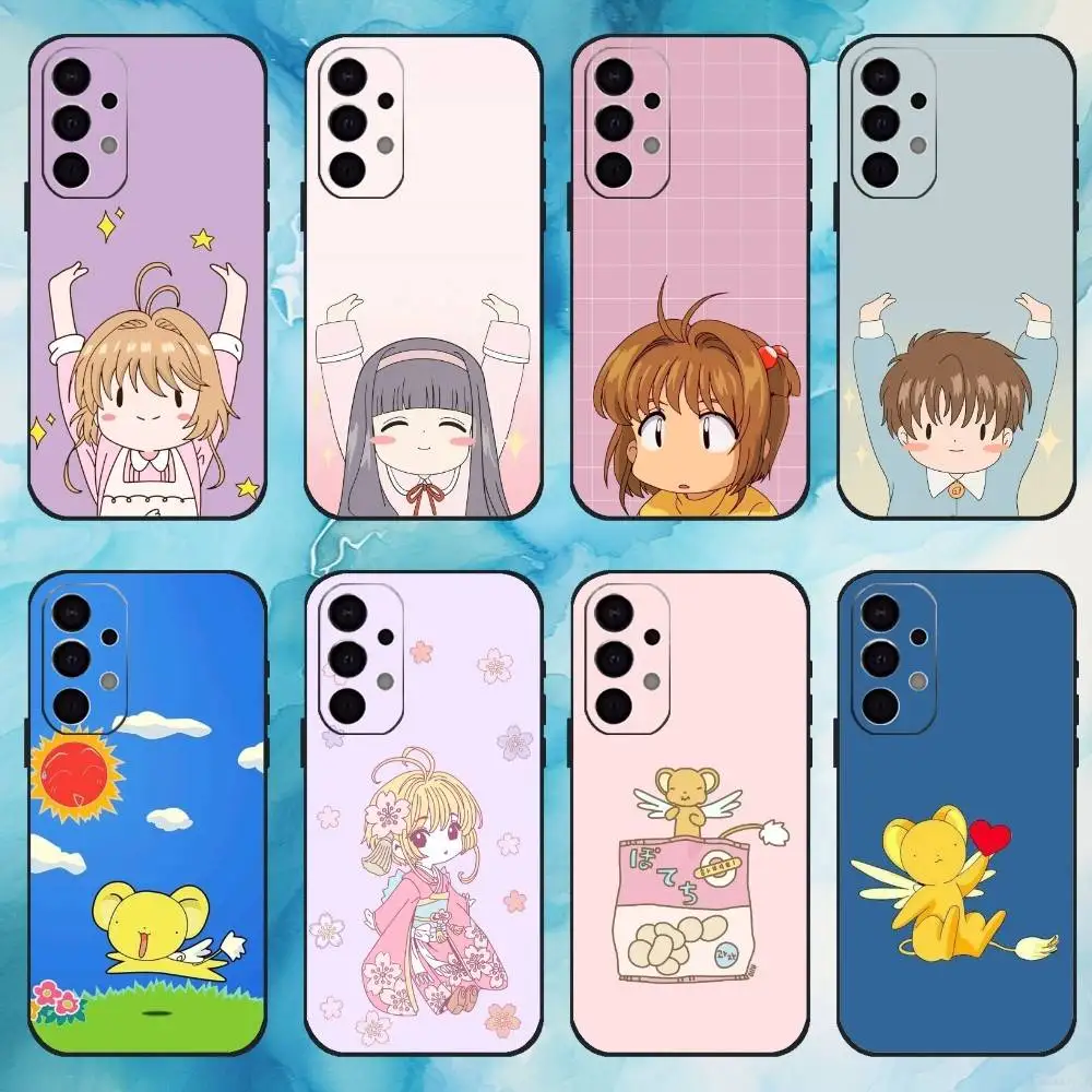 

Card C-Captor Anime S-Sakura Phone Case For Samsung Galaxy A73,A72,A71,A70,A53,A52,A51,Others Soft Black Cover