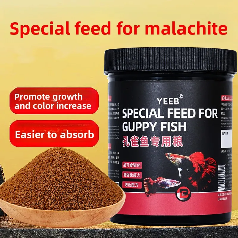 yeeb Guppy Food - Ultra-Floating Micro Pellets for Livebearers, High Protein (50%), 0.5mm Tiny Granules, Digestion-Safe Formula view 3
