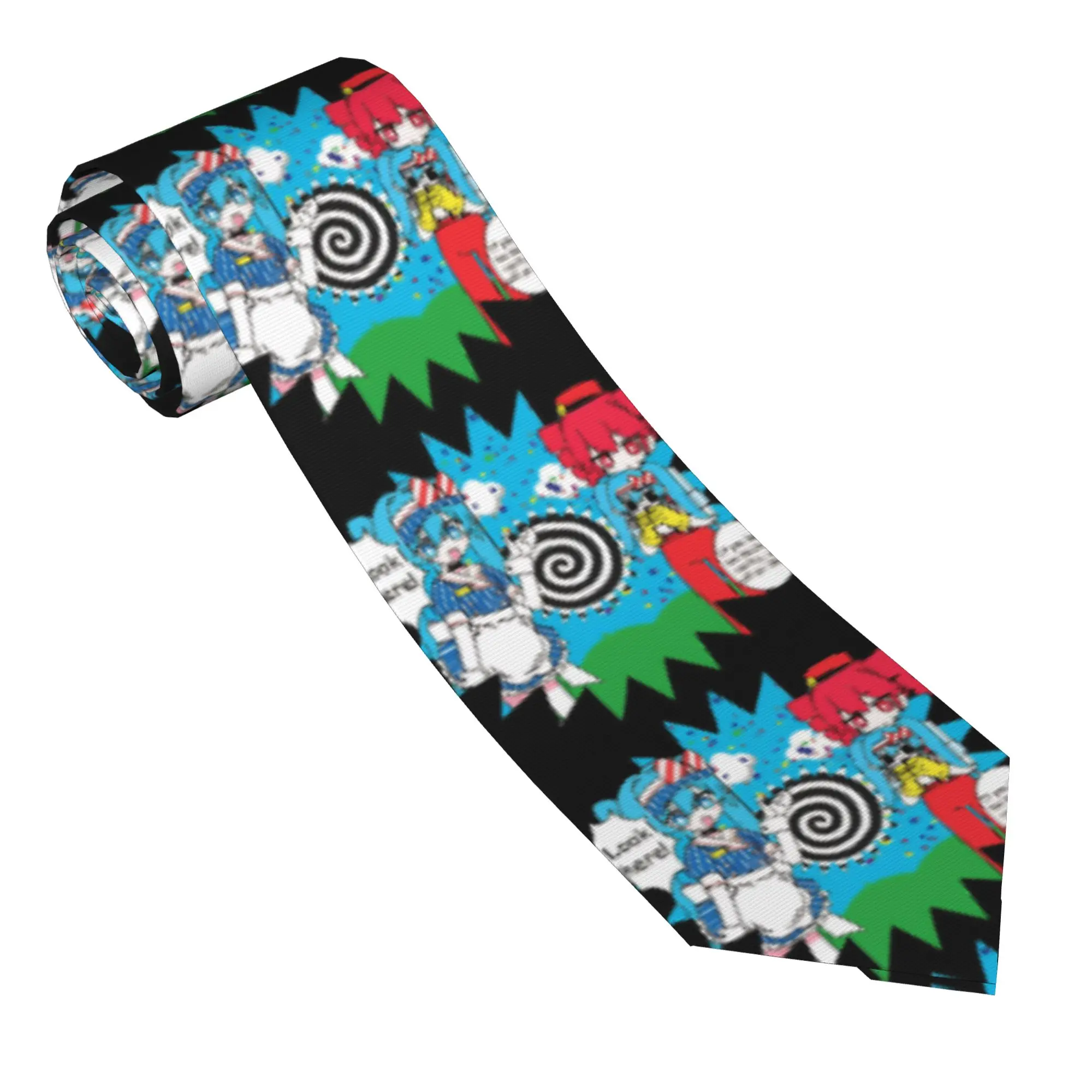 Mesmerizer Kasane Teto Hatsune Miku Necktie Men 8 cm Slim  Narrow Neck Ties  for Mens Shirt Accessories Cravat Wedding Business