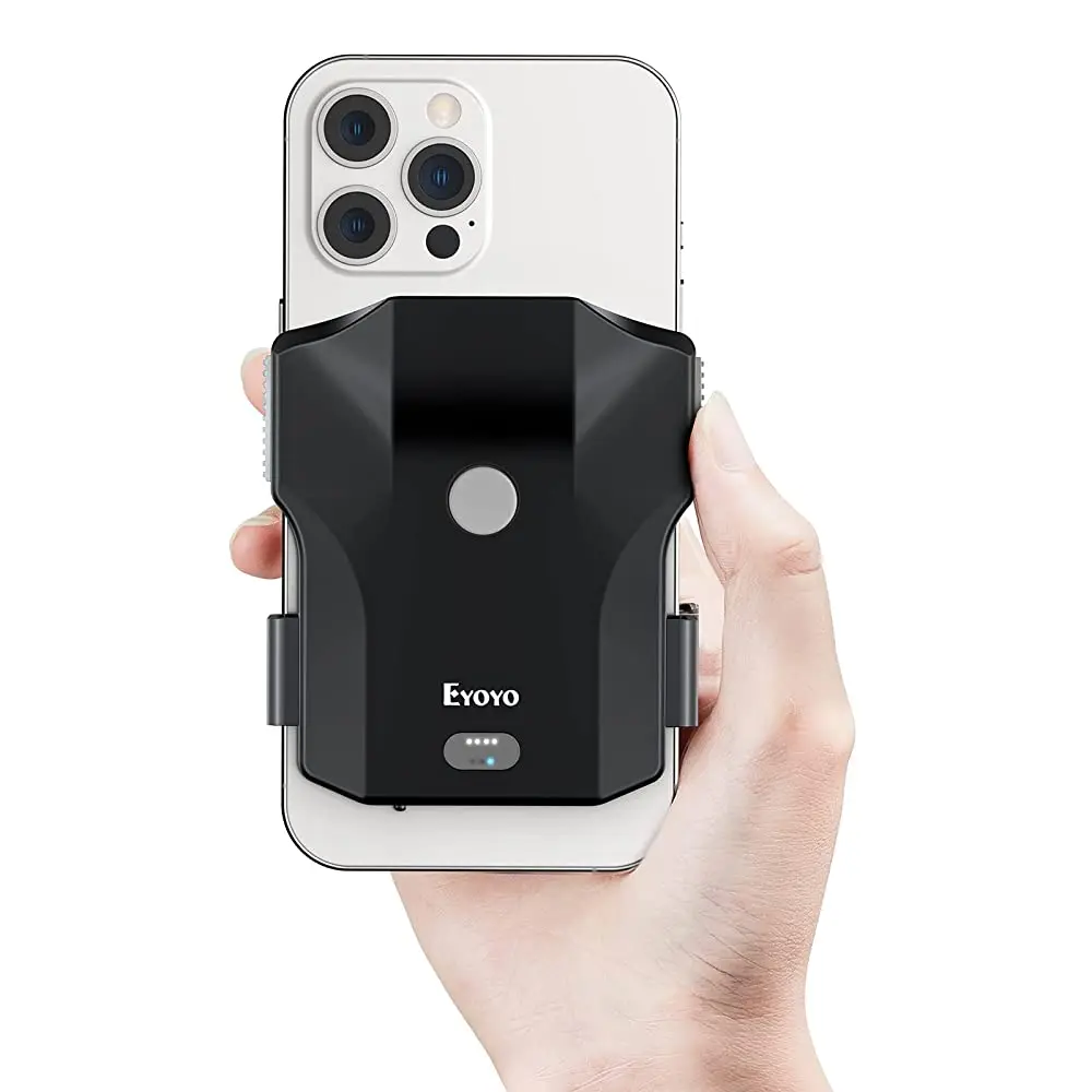 

Eyoyo EY-032 Bluetooth 1D/2D Barcode Scanner with Image Scanning & Back Clip for UPC Warehouse, Library, Inventory Management