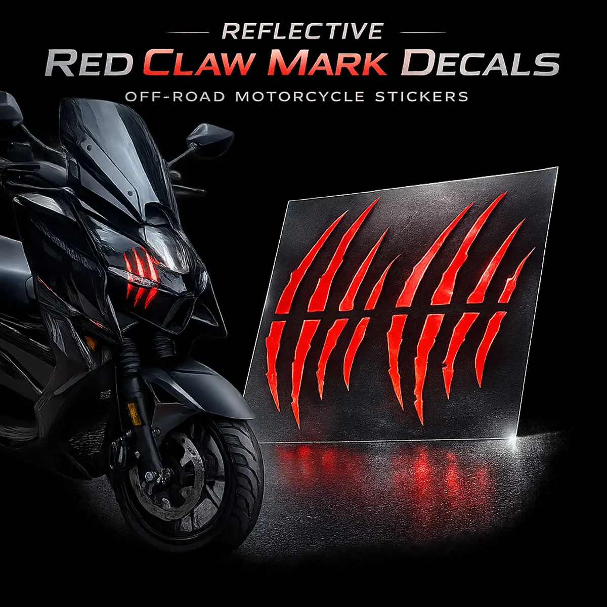 

Светоотражающая наклейка с изображением следа когтя для мотоциклов KTM EXC EXC-F SX-F CRF250L CRF300L KLX250 KLX300 WR155R WR250R CRF450R