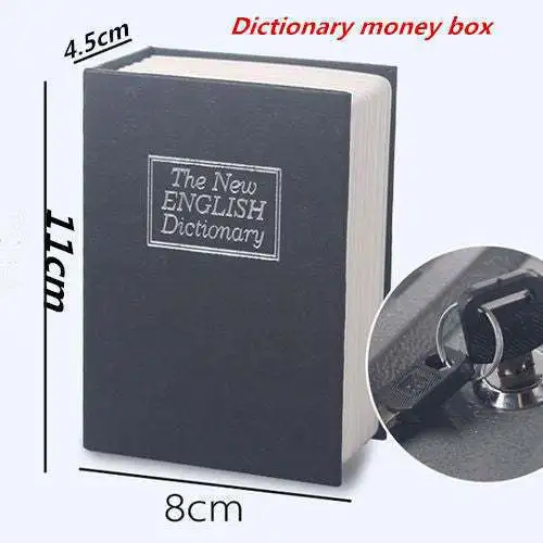 Secret Stash Money Safe Box Hidden Casket Book Box With Lock Secret Vault Password Small Safe Piggy Bank for Storing Money