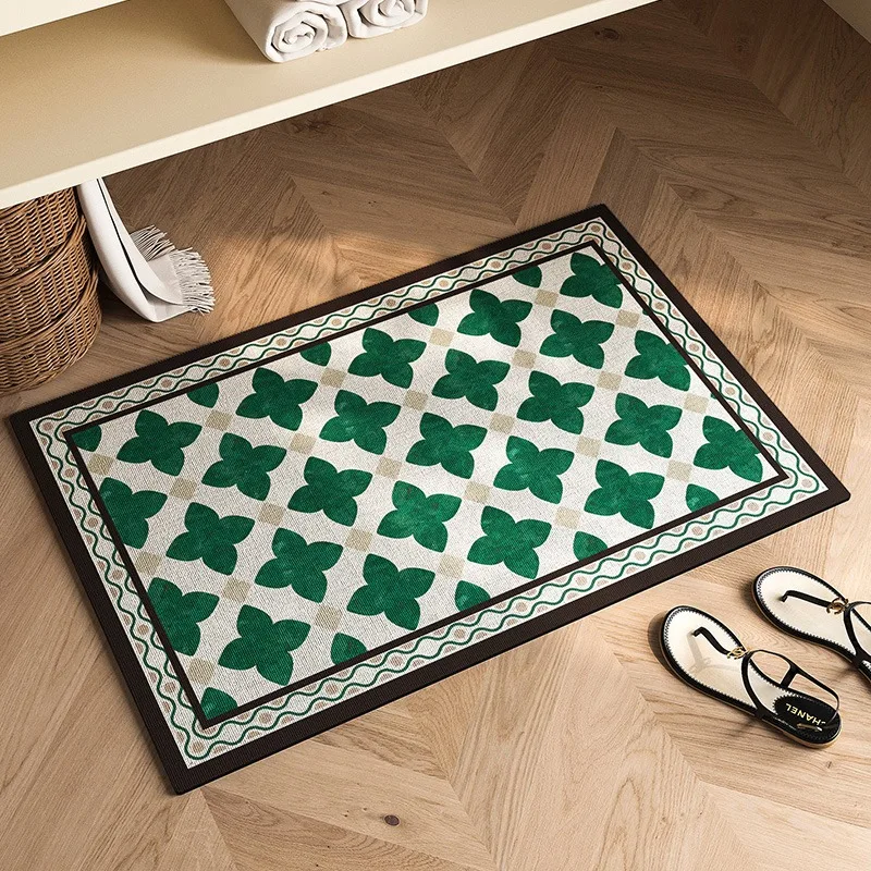 

Bathroom Carpet Anti-slip Dirt-resistant Easy To Clean Toilet Door Floor Mat Water-absorbent Diatom Mud Shower Rugs Alfombra 양탄자