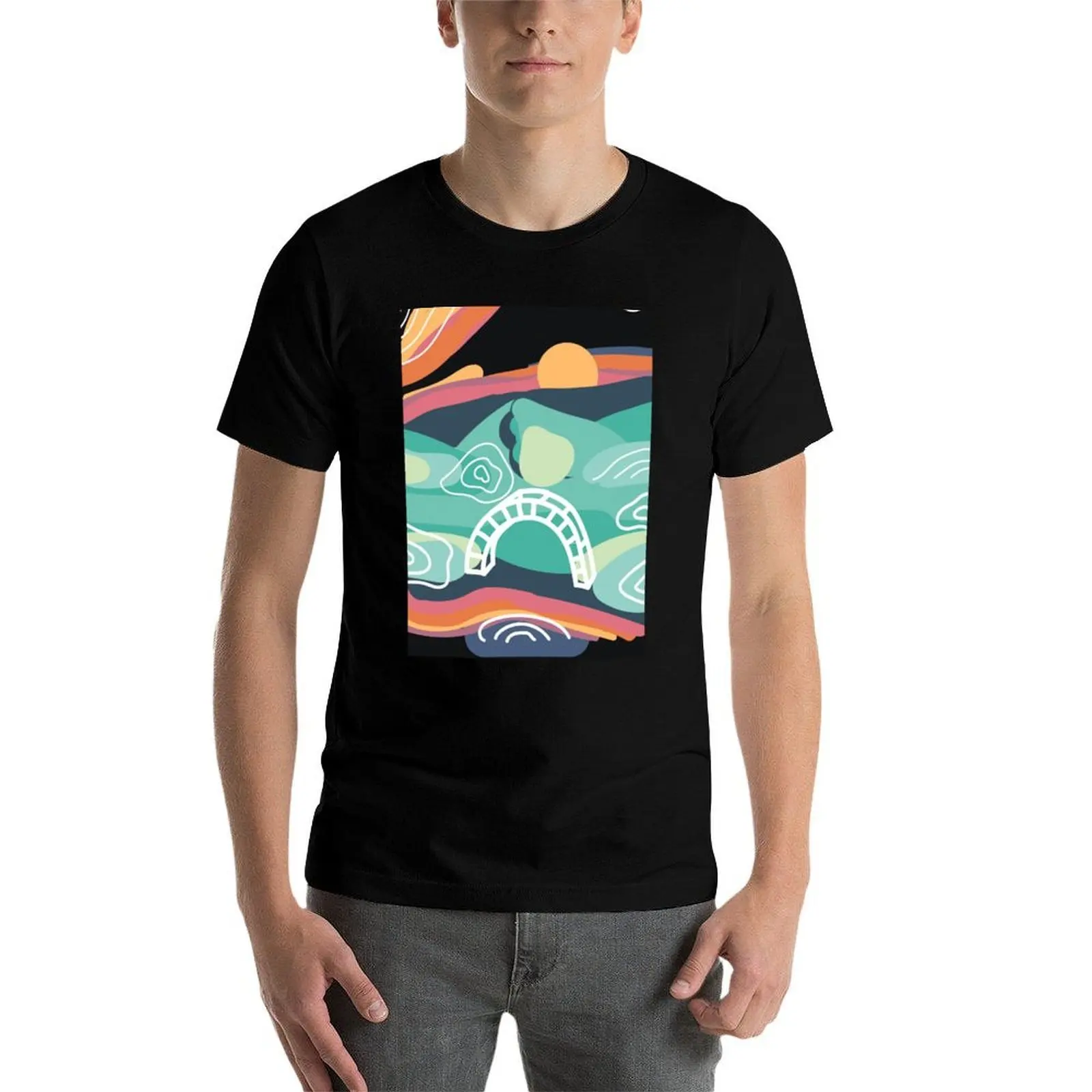 

Bonnaroo Arch Sunset T-Shirt t shirts for man slim fit man tshirt T-Shirt