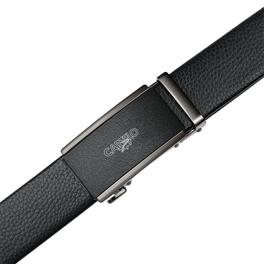 Cartelo حزام الرجال حزام جلد طبيعي للرجال سبيكة التلقائي مشبك أحزمة السقاطة الأعمال مصمم الأزياء حزام للجينز