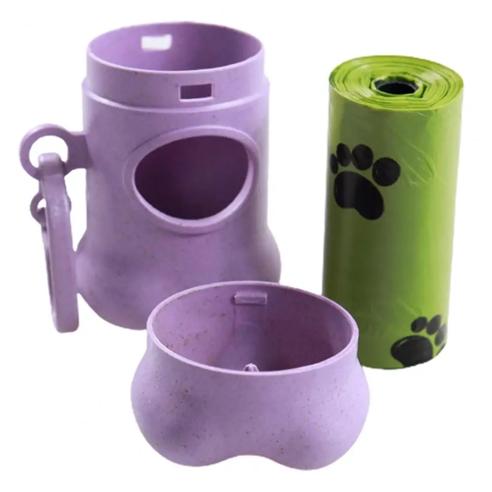 

Waste Bag Dispenser with Waste Bag Bone Shaped Poop Bag Dispenser Convenient Plastic Pet Dog Poo Bag Holder Dog Supplies