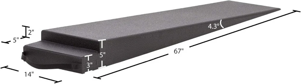 RR-TR-5 Rampa de remolque de 5", negra