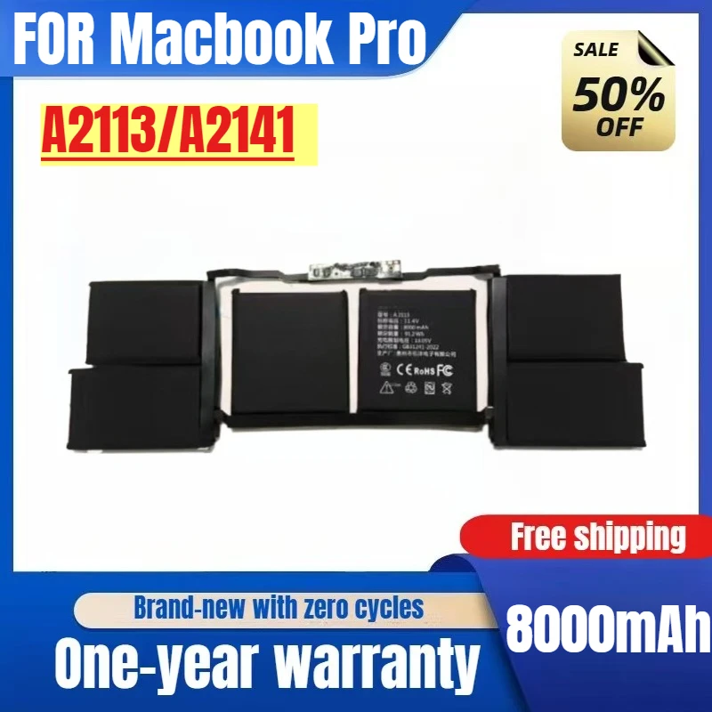 For Macbook Pro  16-inch A2141 A2113 Laptop Battery Capacity Battery High Quality Replacement Battery Original